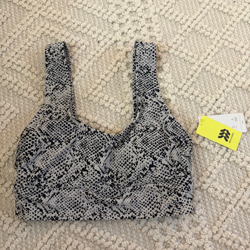 NWT All In Motion Snake Print Bikini Top